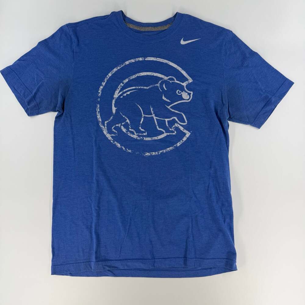 0745 Large Nike Chicago Cubs Graphic T-Shirt Royal Blue